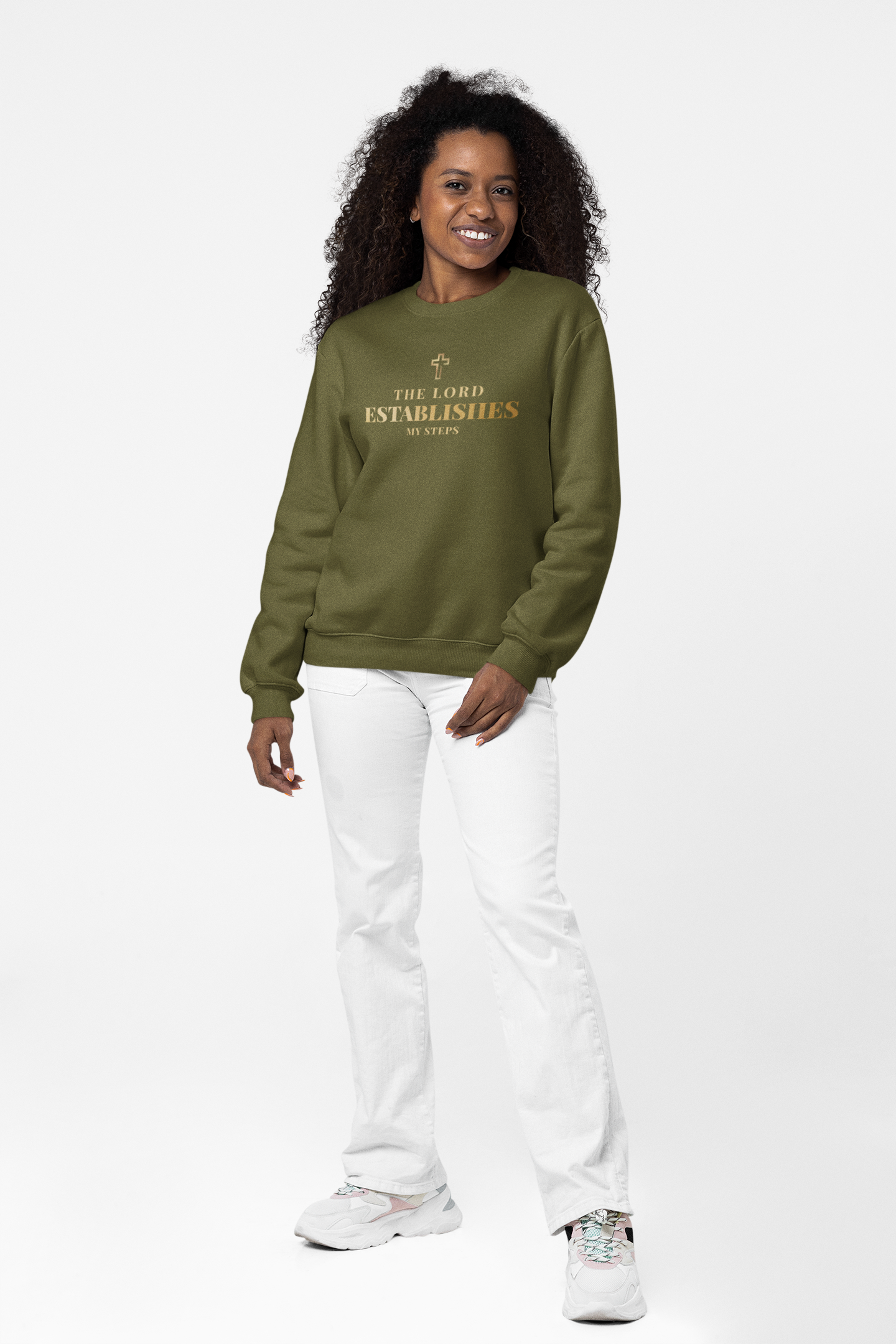 The Lord Establishes My Steps –  Premium Sweatshirt