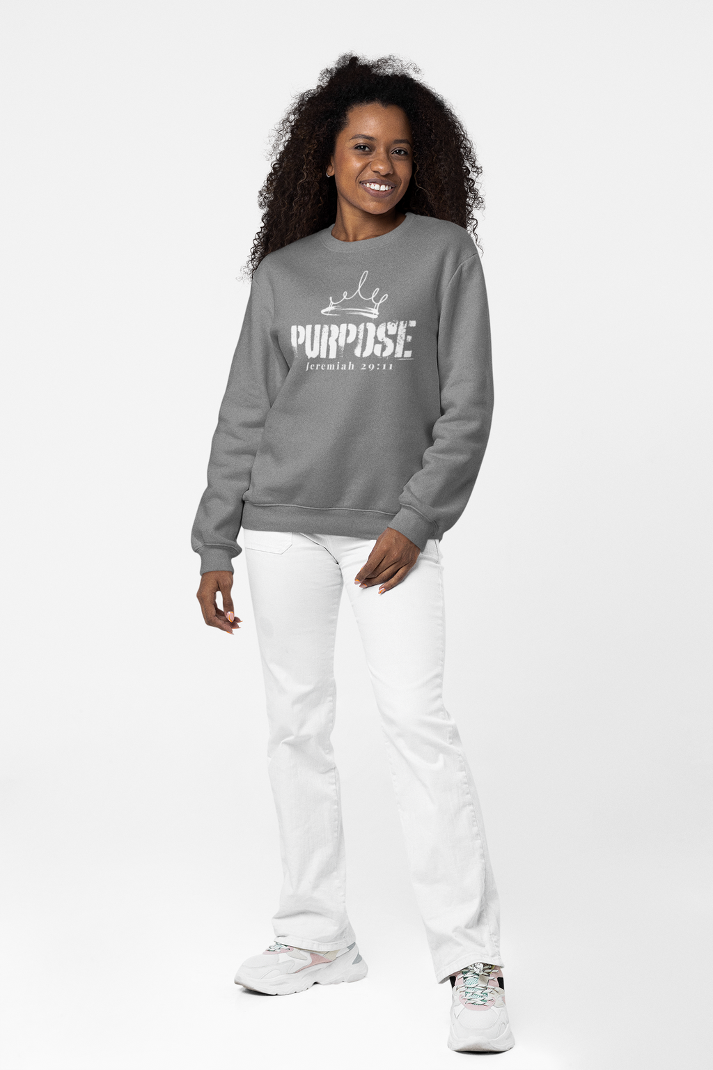 Purpose|Jeremiah 29:11 -Premium  Sweatshirt (Black)